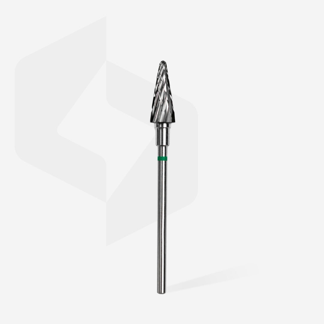 PUNTA CARBIDE CONO SLIM VERDE DIAMETRO 6MM STALEKS FT71G060/14