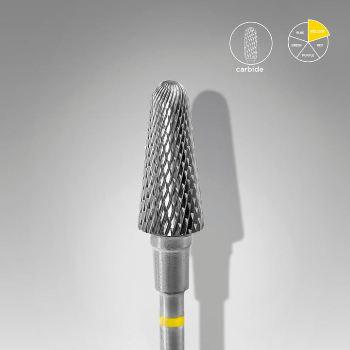 PUNTA CARBIDE TRONCO GIALLO DIAMETRO 6MM STALEKS FT70Y060/14