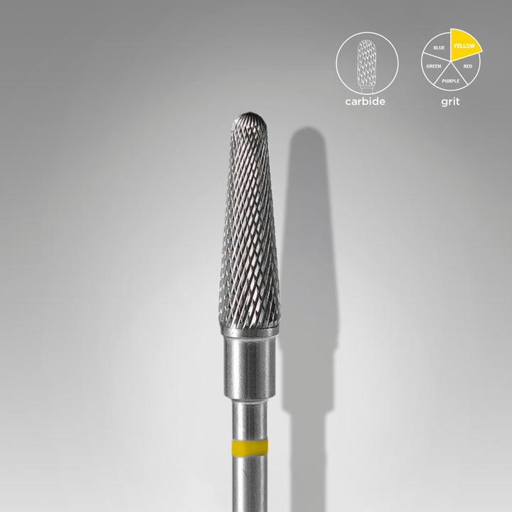 PUNTA CARBIDE TRONCO SLIM GIALLO DIAMETRO 4MM STALEKS FT70Y040/13