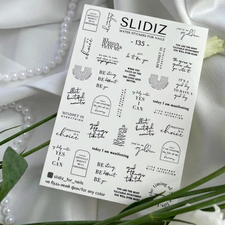 SLIDIZ WATER DECAL N°135