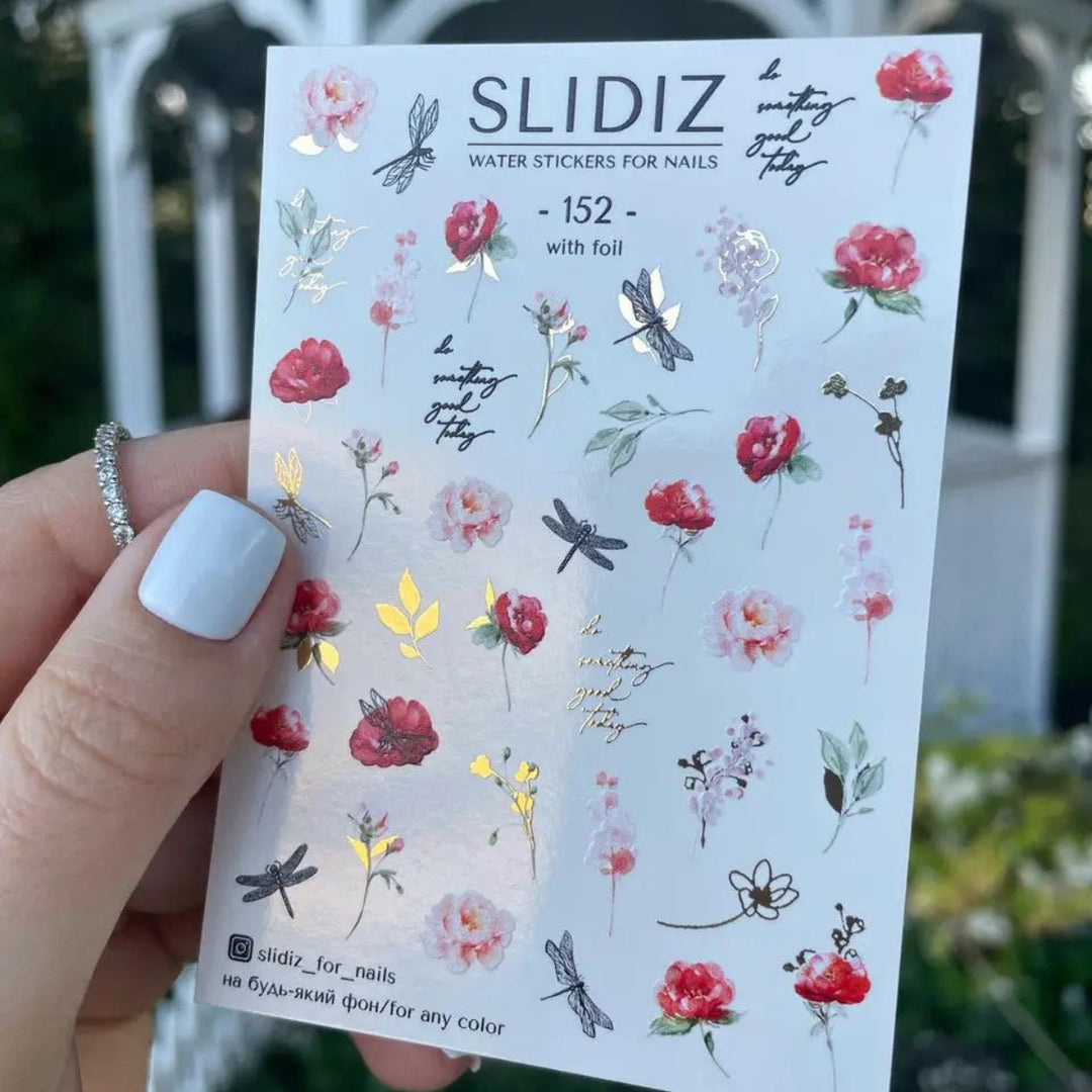 SLIDIZ WATER DECAL CON ORO N°152