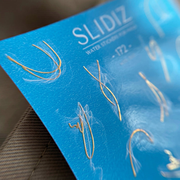 SLIDIZ WATER DECAL CON FOIL ORO N°172