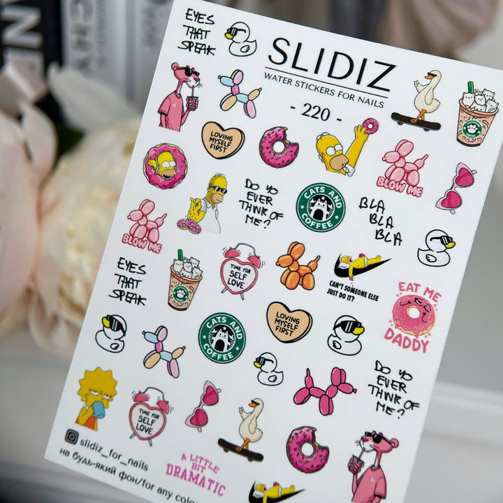 SLIDIZ WATER DECAL N°220