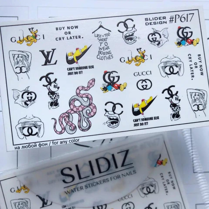 SLIDIZ MINI WATER DECAL N°617