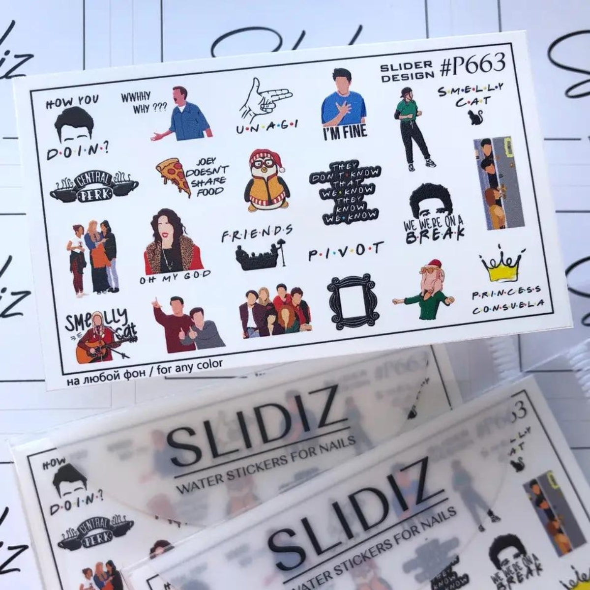 SLIDIZ MINI WATER DECAL N°663