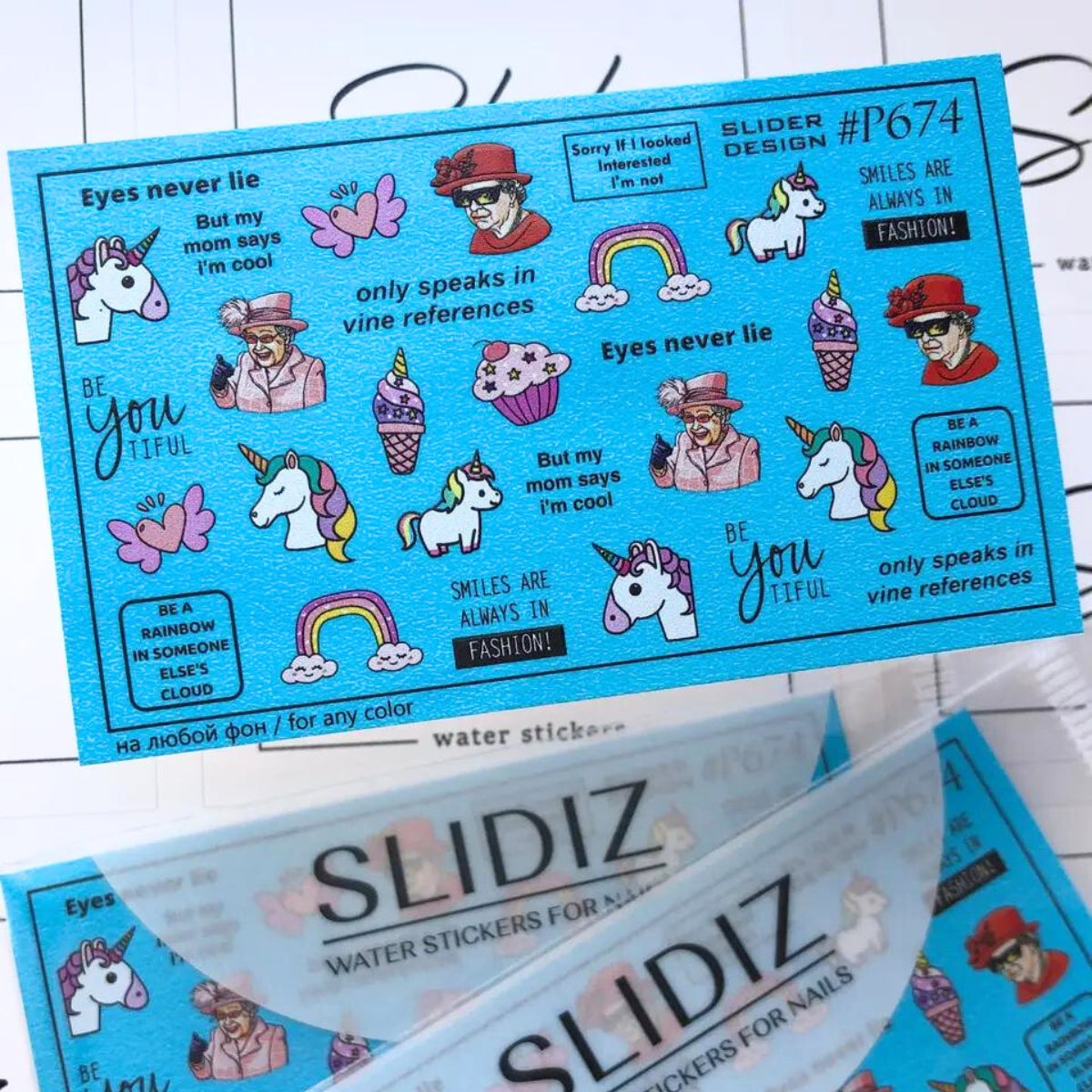 SLIDIZ MINI WATER DECAL N°674